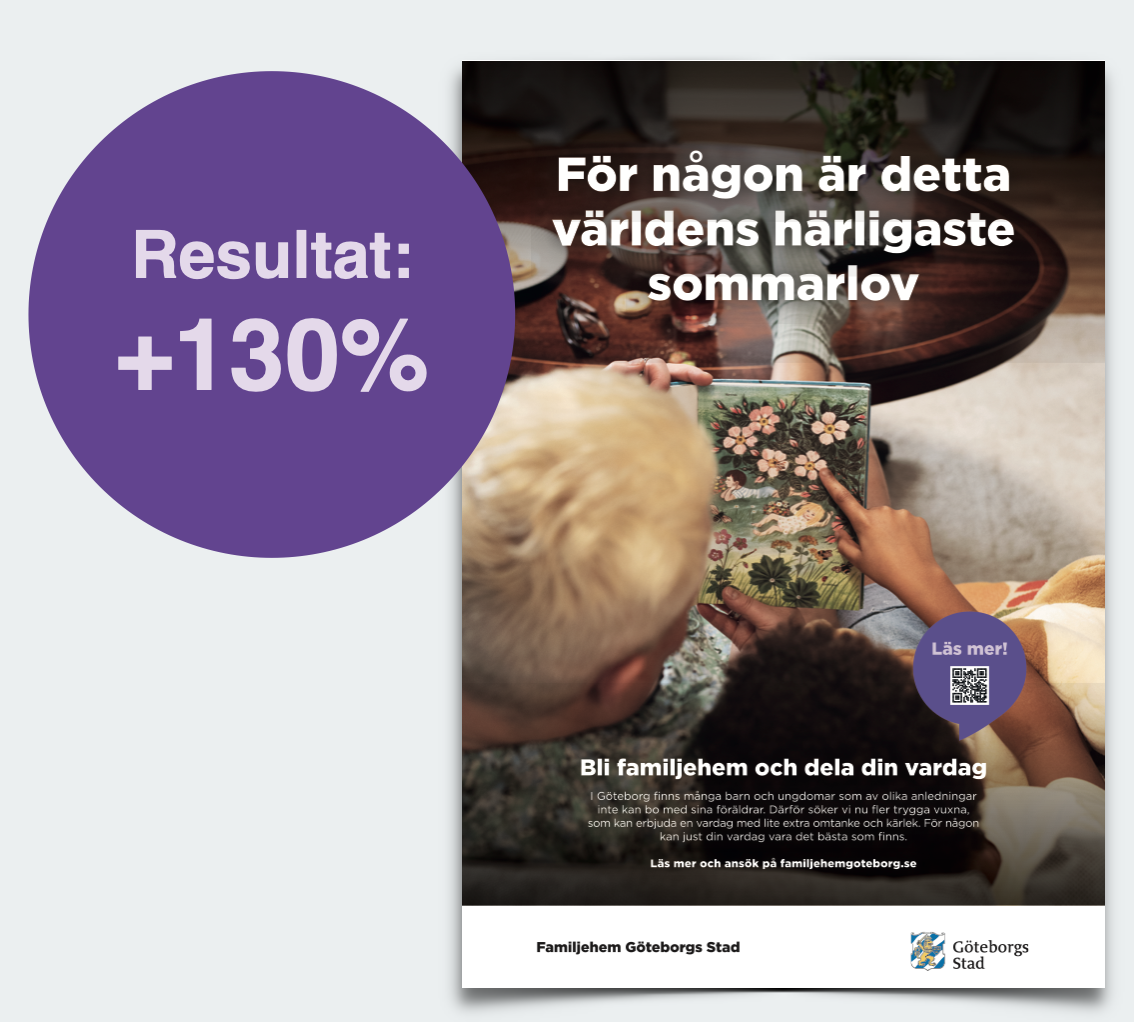 Annons för Familjehem Göteborgs Stad