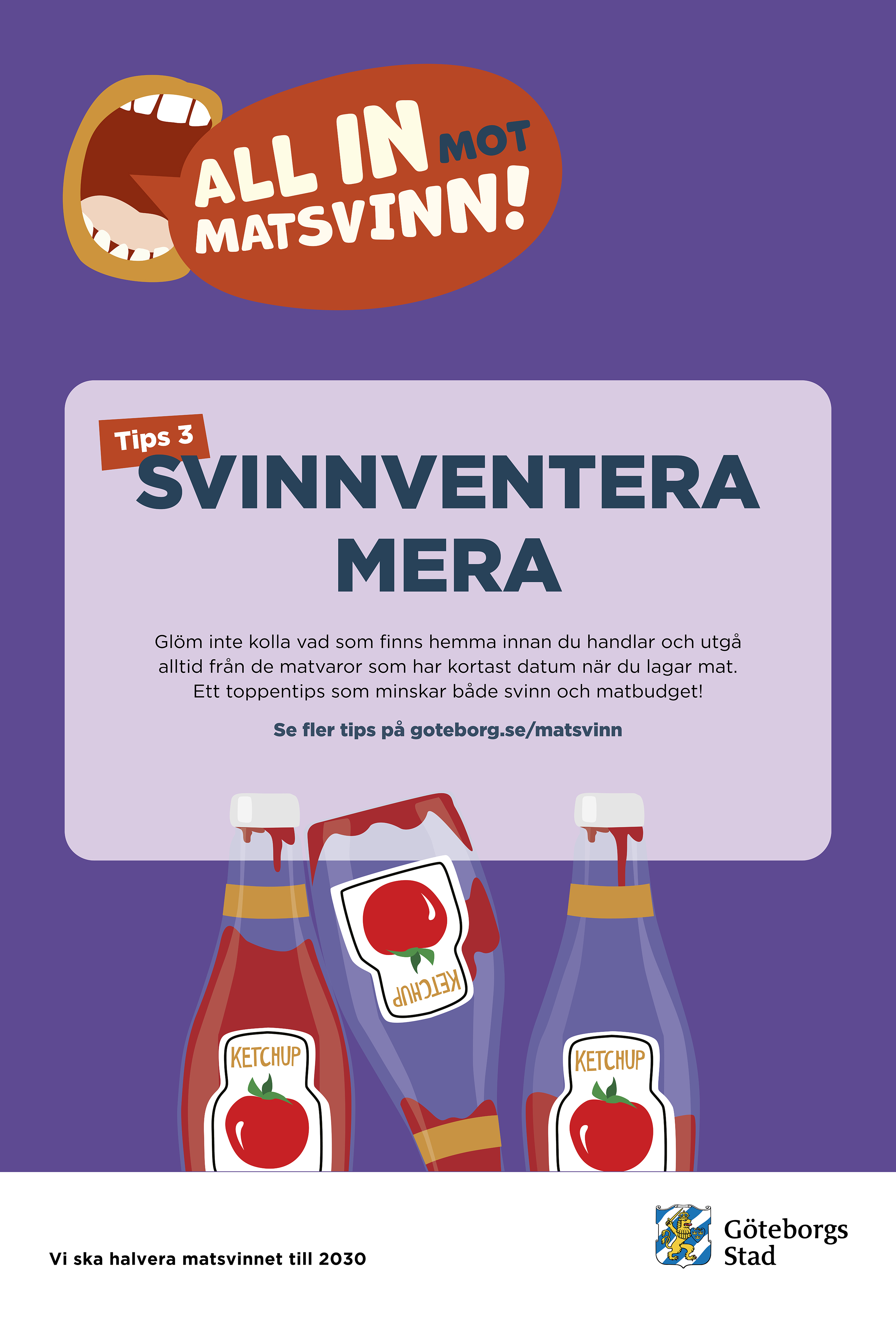 Annons för All in mot matsvinn